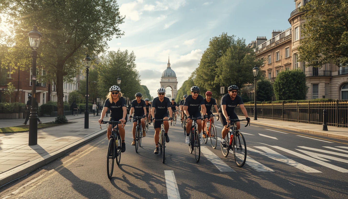 Tendonsenergy cyclists riding together on a joint group event